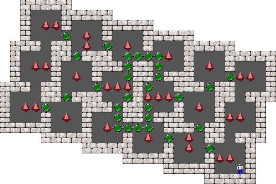 Sokoban Sasquatch 02 Arranged level 6